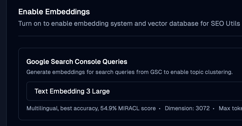 Embedding Database